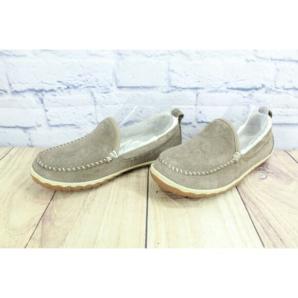 LL Bean Mountain Slippers Moccasin Dark Cement Size 6 M - Picture 2 of 9